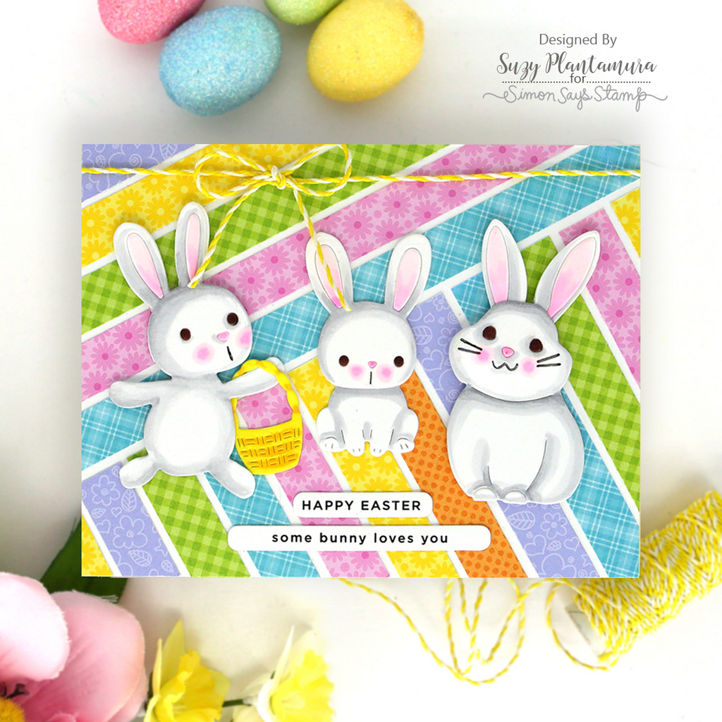 Simon Says Stamp Fable Cute Bunny Wafer Dies s1148 Beautiful Moments Easter Card Suzy Plantamura | color-code:ALT08