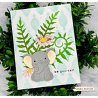 Simon Says Stamp Fable Elephant Wafer Dies s1154 Always There Be Yourself Elephant Card Mary Reiner