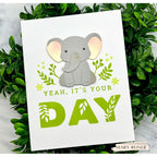 Simon Says Stamp Fable Elephant Wafer Dies s1154 Always There It's Your Day Elephant Card Mary Reiner