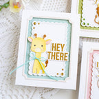 Simon Says Stamp Fable Giraffe Wafer Dies s1150 Always There Hey There Giraffe Card Heather Hoffman