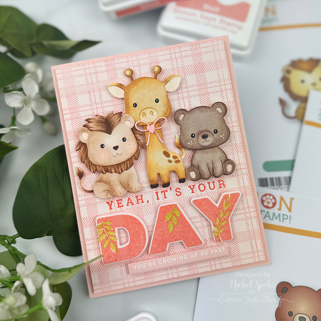 Simon Says Stamp Fable Lion Wafer Dies s1156 Always There Three Critters Birthday Card Nichol Spohr | color-code:ALT01