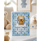 Simon Says Stamp Fable Sitting Bear Wafer Dies s1158 Always There Birthday Wishes Bear Card Karin Åkesdotter