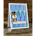Simon Says Stamp Fable Sitting Deer Wafer Dies s1155 Stamptember Kim Taylor Christmas Card