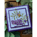 Simon Says Stamp Fancy Thank You Wafer Dies 8012sd Happy Camper Square Thank You Card Cathie Cowles
