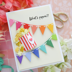 Simon Says Stamp Festive Bunting Wafer Dies 1696sd What's Poppin' Card Laura Bassen | color-code:ALT08