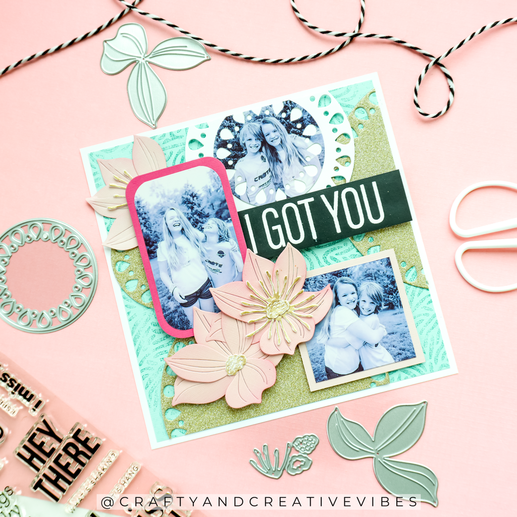 Simon Says Stamp Fiesta Circles Wafer Dies 1605sd Always There Scrapbook Layout Amanda Fitterer