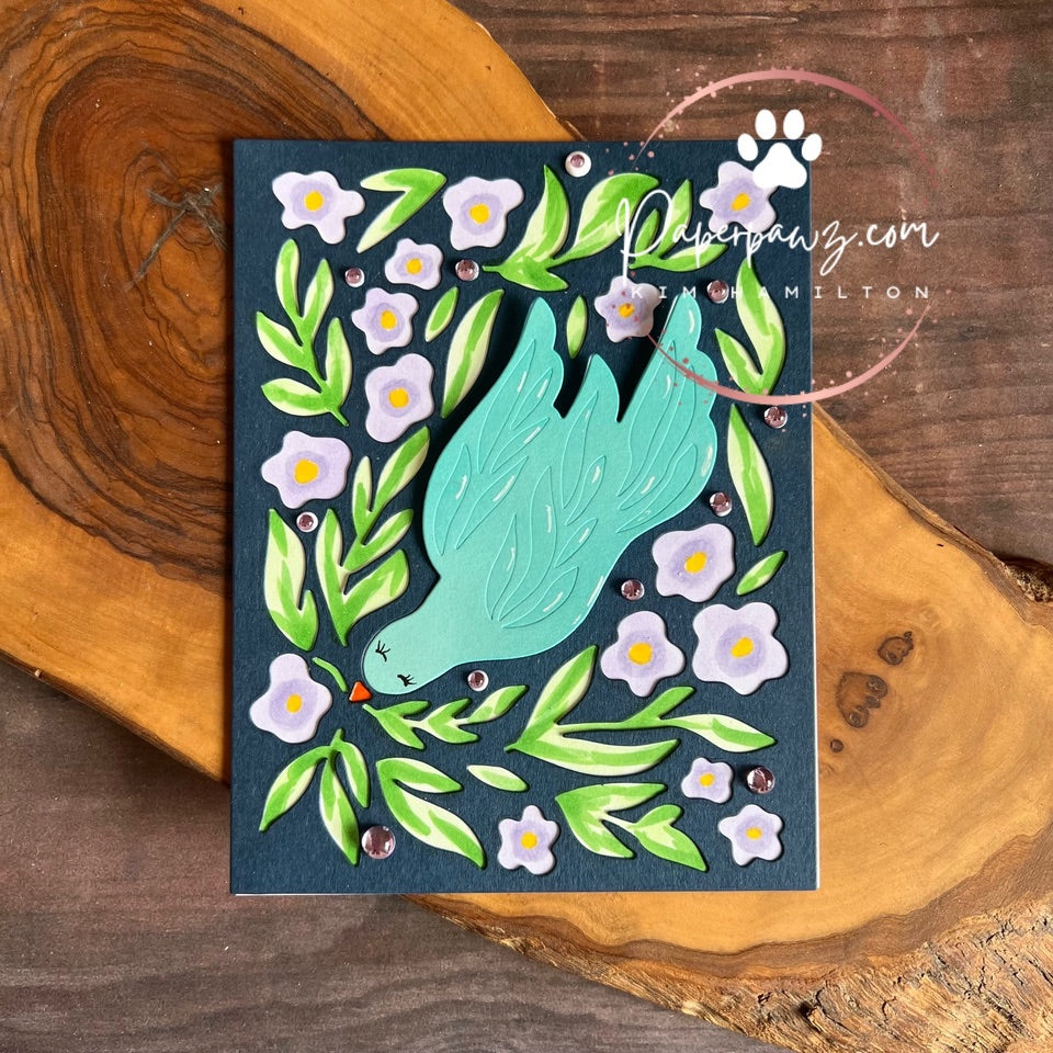 Simon Says Stamp Floral Birdscape Wafer Dies 1511sd In My Heart Gorgeous Dove Card | color-code:ALT05