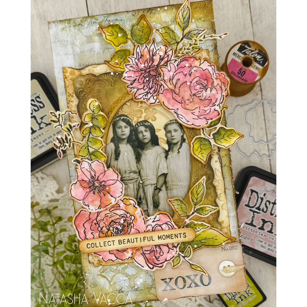 Simon Says Stamp Floral Elements Wafer Dies 445sss Beautiful Moments Panel Natasha Vacca