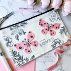 Simon Says Stamp Flourish Beautiful Butterfly Wafer Dies s1133 Shine Pretty Butterfly Pouch Emily Midgett