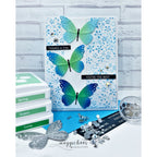 Simon Says Stamp Flourish Butterfly Trio Wafer Dies s1092 In My Heart Thanks a Ton Card