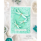 Simon Says Stamp Flourish Dragonfly Duo Wafer Dies s1093 In My Heart Aqua Birthday Card Nicky Meek | color-code:ALT05