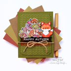 Simon Says Stamp Foxy Friends Wafer Dies 1749sdc Stamptember Susan R. Opel Warm Autumn Card