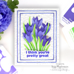 Simon Says Stamp Fresh Crocus Duo Wafer Dies s1107 In My Heart Friend Card Suzy Plantamura | color-code:ALT10