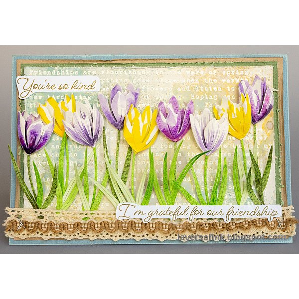 Simon Says Stamp Fresh Crocus Duo Wafer Dies s1107 In My Heart Friendship Card Anna-Karin Evaldsson | color-code:ALT13