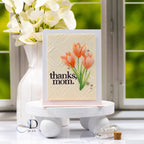 Simon Says Stamp Fresh Crocus Duo Wafer Dies s1107 In My Heart Thanks, Mom Crocus Card