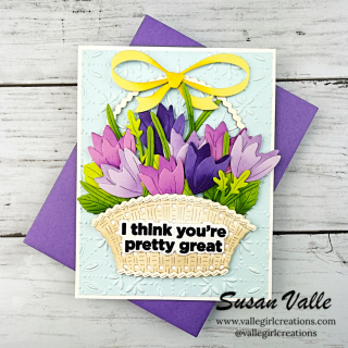 Simon Says Stamp Fresh Crocus Duo Wafer Dies s1107 In My Heart You're Great Card | color-code:ALT06