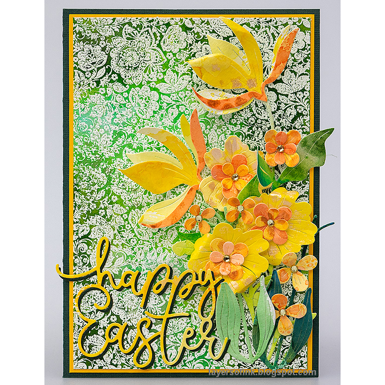 Simon Says Stamp Fresh Cut Floral Stem Die s858 Just A Note Easter Card Anna-Karin Evaldsson | color-code:ALT09