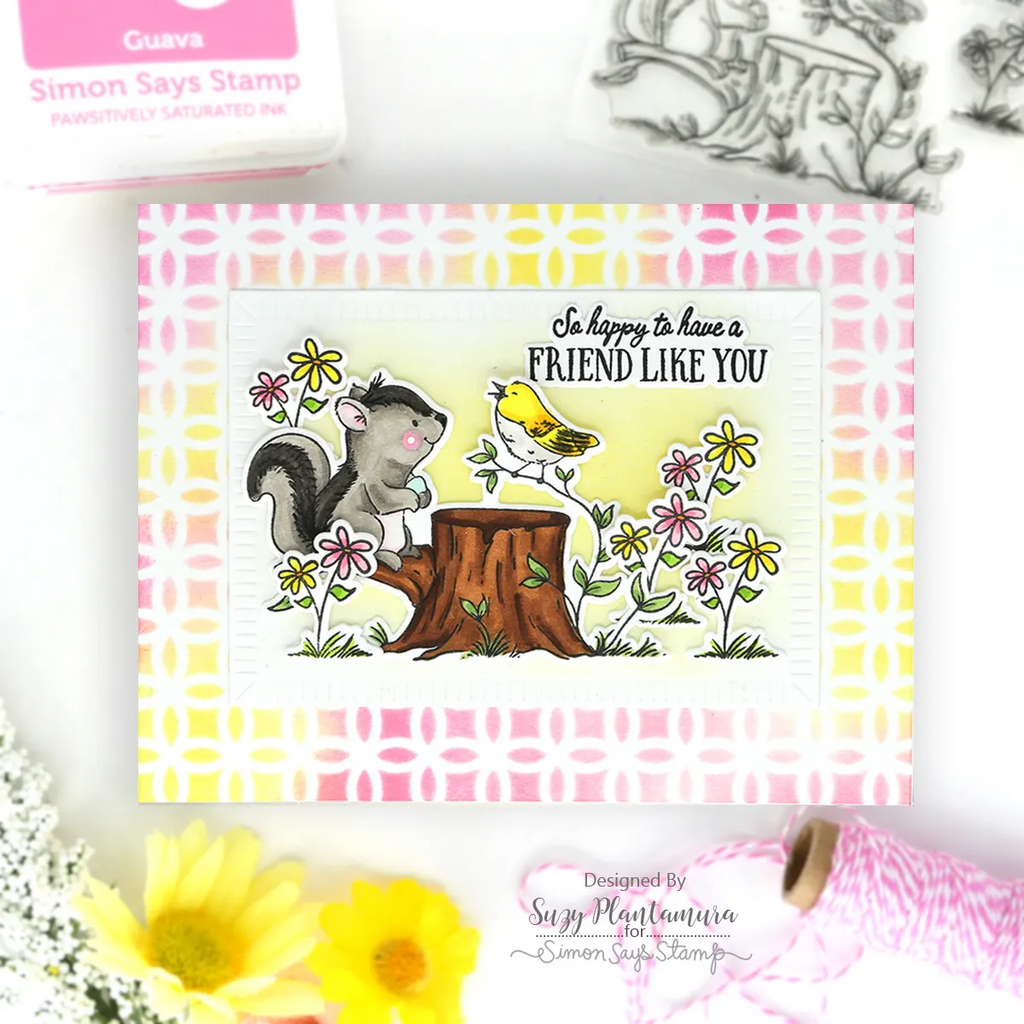 Simon Says Stamp Friend Like You Wafer Dies 1571sdc Beautiful Moments Friend Card Suzy Plantamura | color-code:ALT02