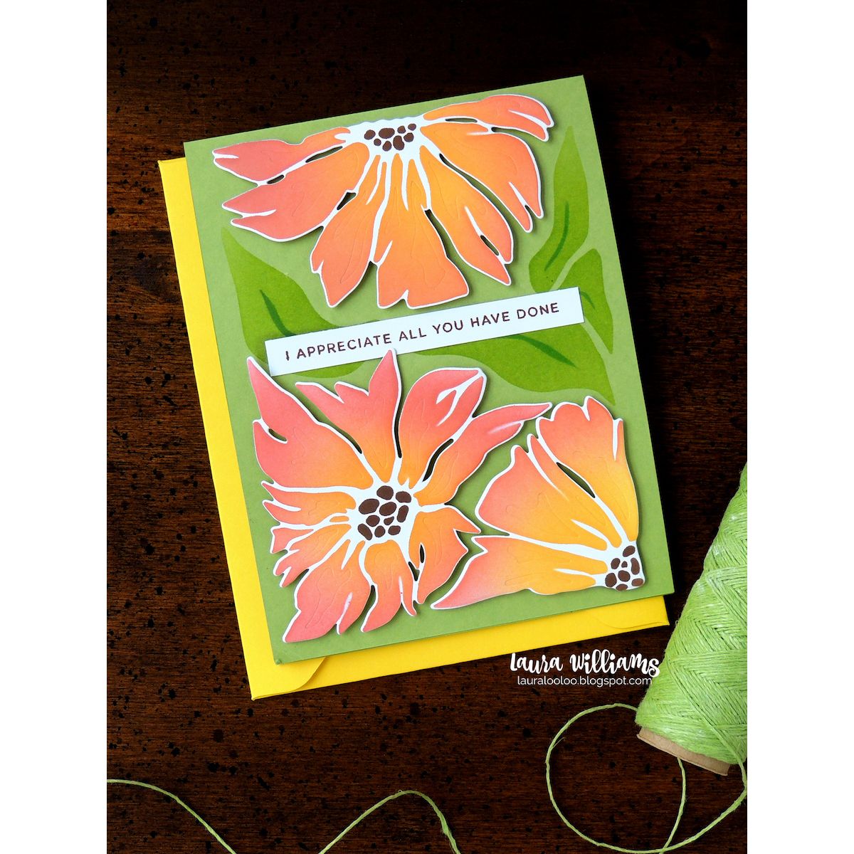 Simon Says Stamp Friendly Blossoms Wafer Dies 1562sdc In My Heart Appreciate You Card