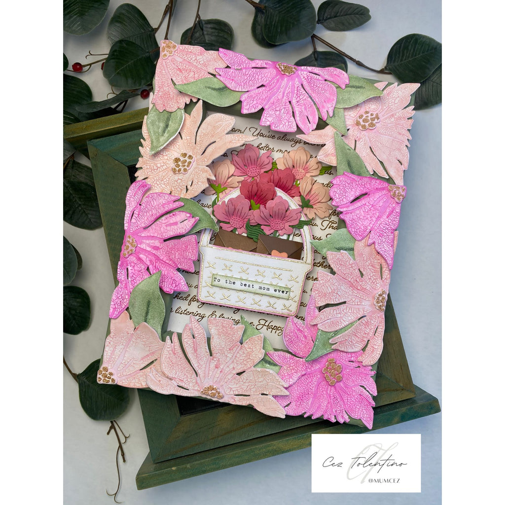 Simon Says Stamp Friendly Blossoms Wafer Dies 1562sdc In My Heart Best Mom Frame
