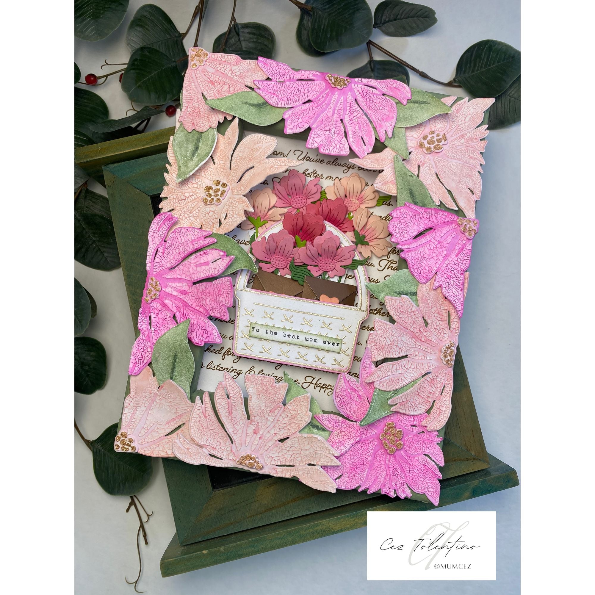 Simon Says Stamp Friendly Blossoms Wafer Dies 1562sdc In My Heart Best Mom Frame