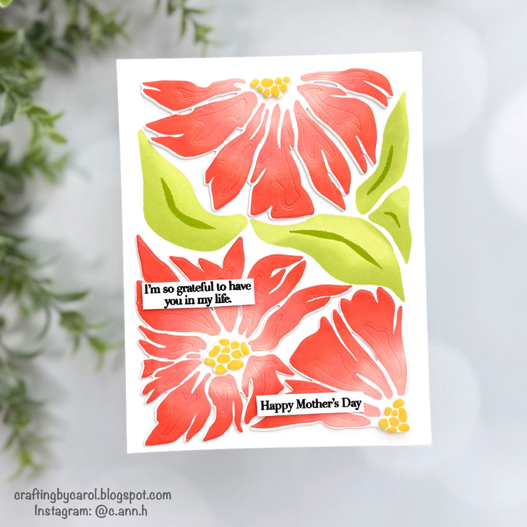 Simon Says Stamp Friendly Blossoms Wafer Dies 1562sdc In My Heart Mother's Day Card | color-code:ALT01