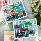 Simon Says Stamp Fun Fish Wafer Dies s1170 Shine On Fish Aquarium Shaker Cards Nichol Spohr | color-code:ALT02