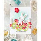 Simon Says Stamp Garden Fence Wafer Dies 1517sdc In My Heart Balloon Bunny Birthday Card