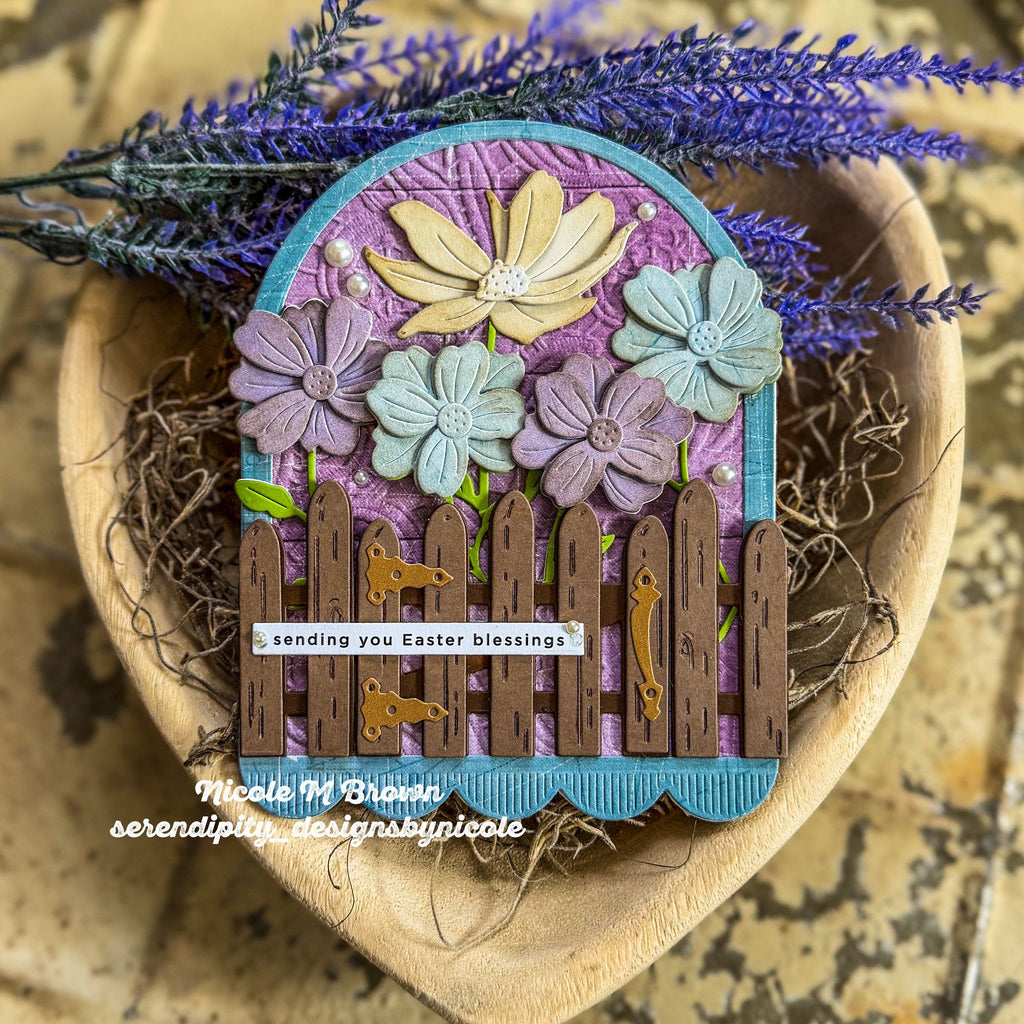 Simon Says Stamp Garden Gate Wafer Dies 1518sdc In My Heart Easter Blessings Card