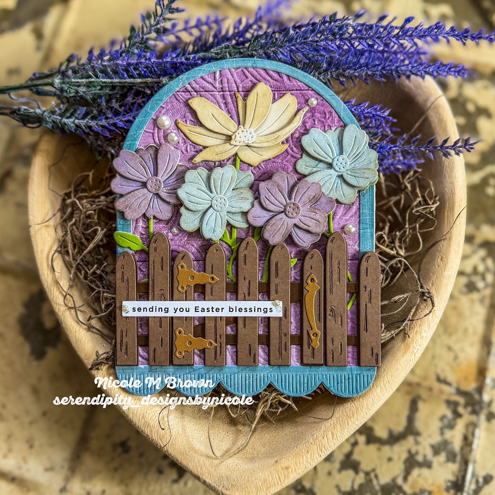 Simon Says Stamp Garden Gate Wafer Dies 1518sdc In My Heart Easter Blessings Card