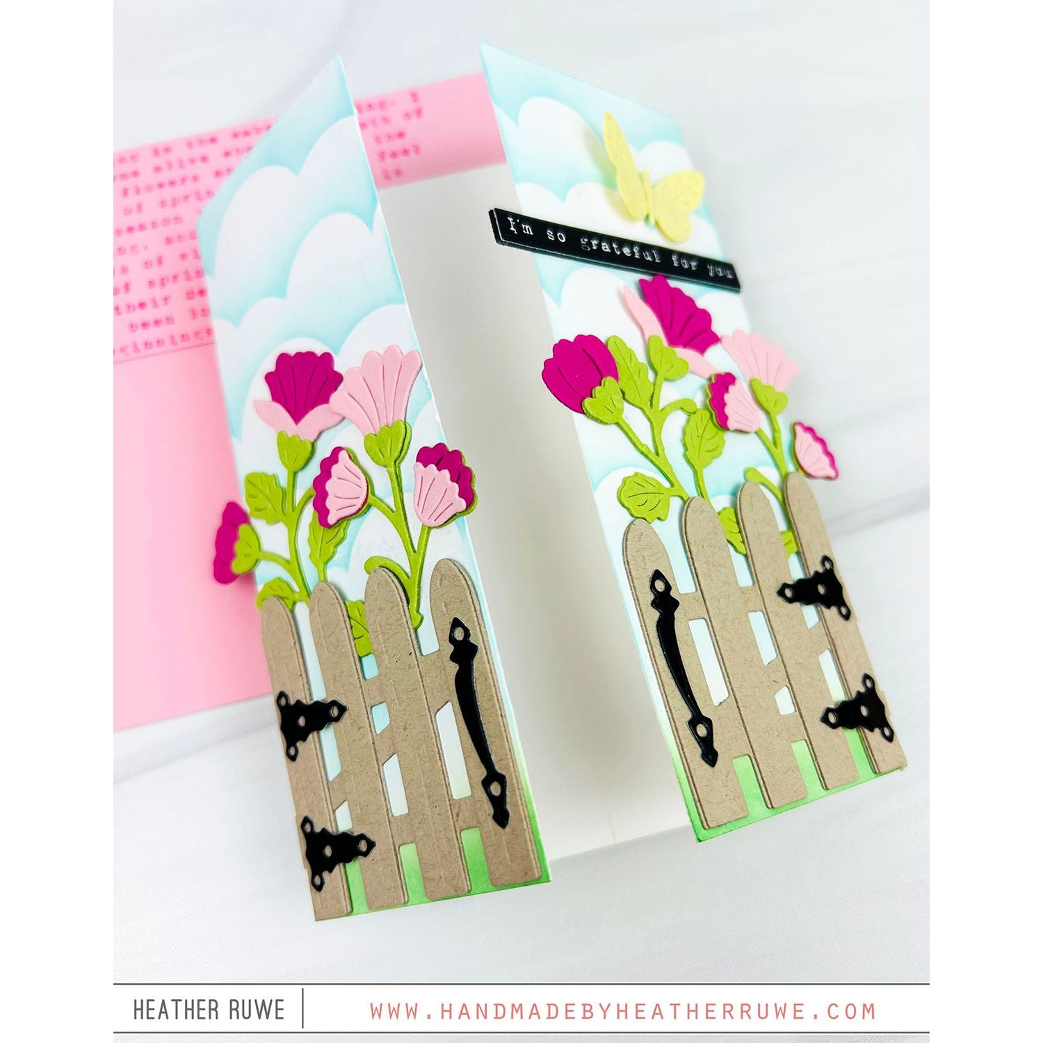 Simon Says Stamp Garden Gate Wafer Dies 1518sdc In My Heart Grateful Gatefold Card | color-code:ALT03