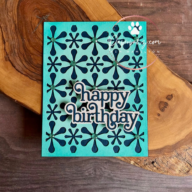 Simon Says Stamp Giggle Happy Birthday Wafer Dies s1031 Moments in Time happy birthday