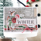 Simon Says Stamp Hand-Drawn Snowflake Wafer Dies 1830sd Shari Carroll Holiday Card