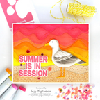 Simon Says Stamp Happy Seagull Wafer Dies s1173 Shine On Suzy Plantamura Summer Seagull Card | color-code:ALT05