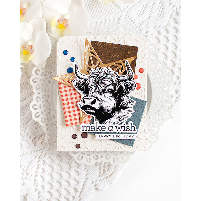 Simon Says Stamp Highland Cows Wafer Dies 1395sdc STAMPtember Masculine Birthday Card Heather Hoffman | color-code:ALT04