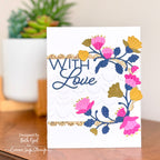 Simon Says Stamp Honeybell Floral Wafer Dies s1141 In My Heart With Love Card | color-code:ALT03