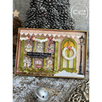 Simon Says Stamp Howliday Joy Wafer Dies 1797sdc Sending Cheer Cez Tolentino Christmas Critters in the Window Vignette