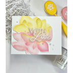 Simon Says Stamp Impressionistic Flower Wafer Dies 1582mdc In My Heart Pastel With Love Card