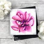 Simon Says Stamp Impressionistic Flower Wafer Dies 1582mdc In My Heart Square With Love Card | color-code:ALT03