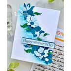 Simon Says Stamp Jaunty Stem Wafer Dies s1096 In My Heart Blue Floral Mother's Day Card | color-code:ALT05