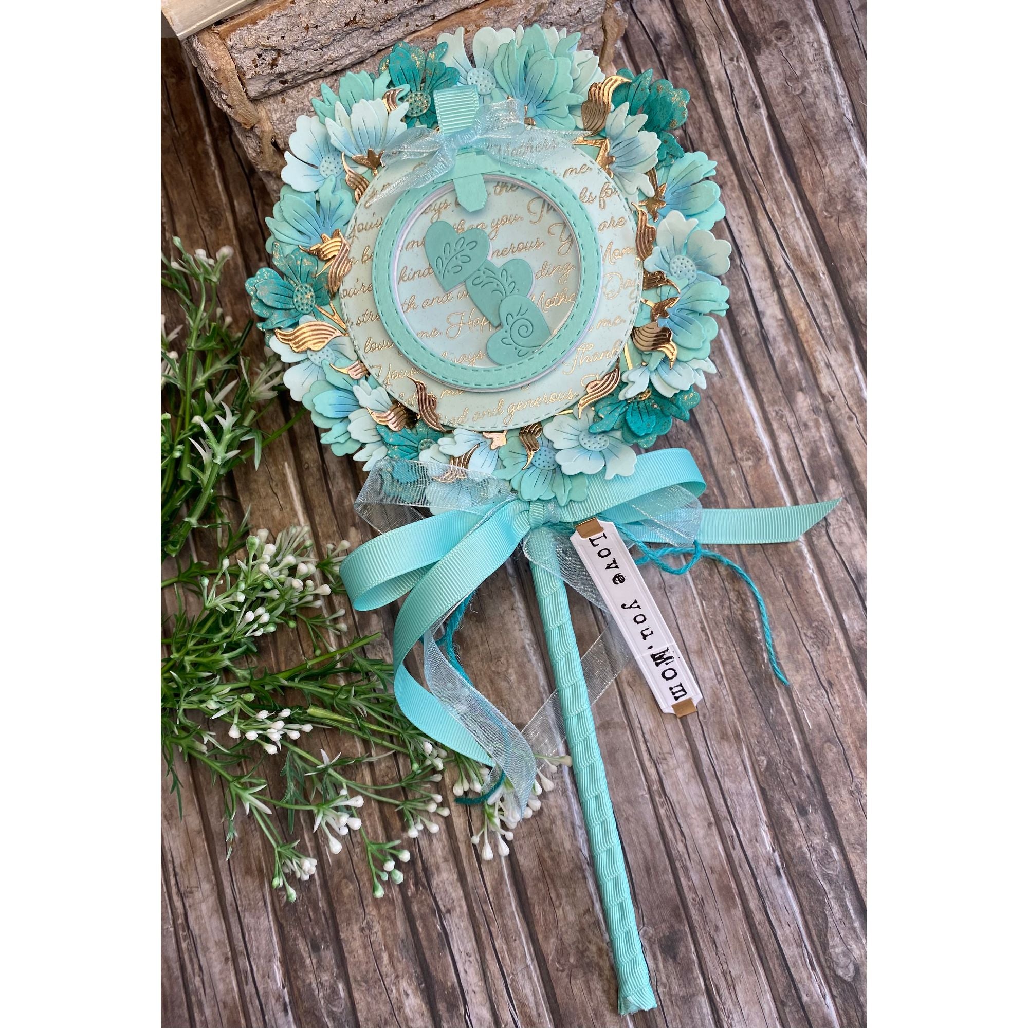 Simon Says Stamp Jaunty Stem Wafer Dies s1096 In My Heart Floral Mom Wand
