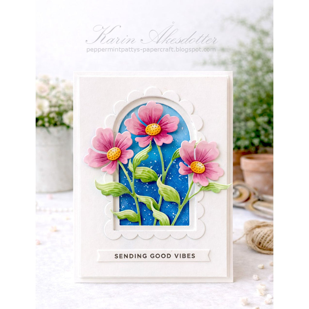Simon Says Stamp Jaunty Stem Wafer Dies s1096 In My Heart Good Vibes Card | color-code:ALT01