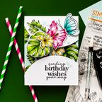 Simon Says Stamp Keep Palm Wafer Dies 1532sdc Always There Tropical Birthday Card Yana Smakula