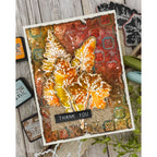 Simon Says Stamp Leaf Prints Wafer Dies 273sss Natasha Vacca Autumnal Thank You Card