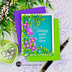 Simon Says Stamp Leafdance Flowers and Frame Wafer Dies s1129 Every Happiness Sandi MacIver Floral Birthday Shaker Card | color-code:ALT08
