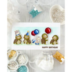 Simon Says Stamp Let's Shellebrate Wafer Dies 1325sdc In My Heart Birthday Turtles in a Line Card