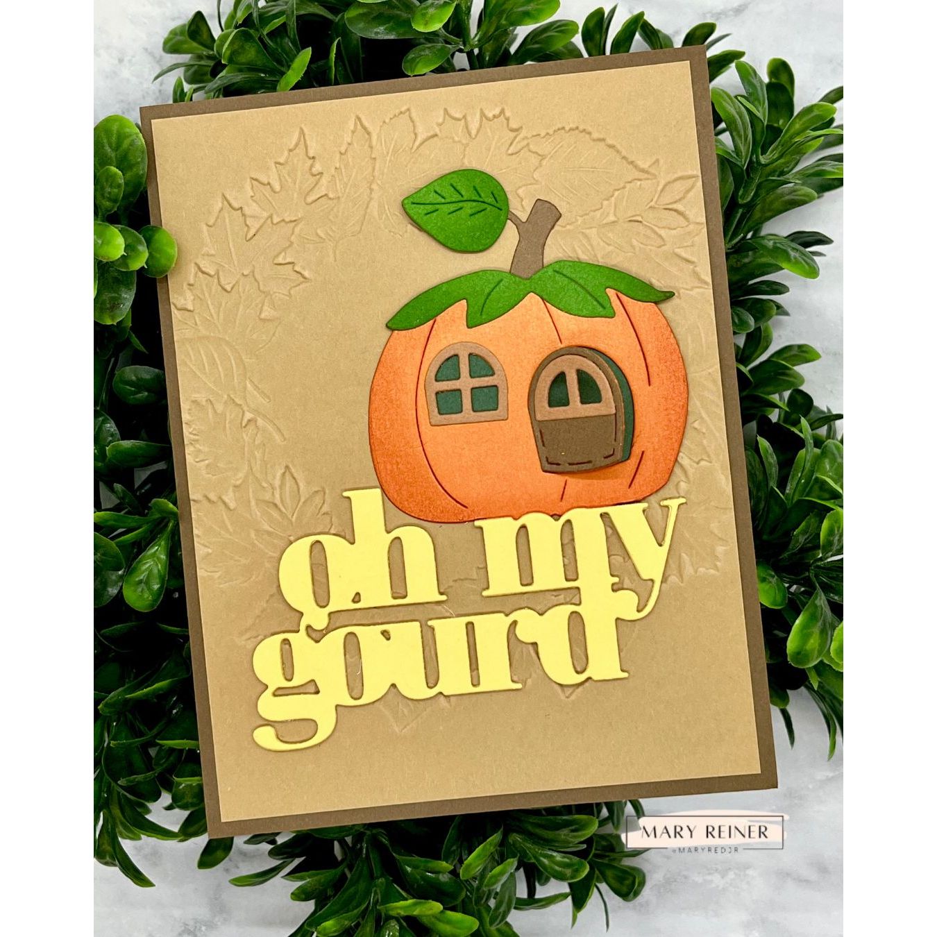 Simon Says Stamp Little Pumpkin House Wafer Dies s1178 Stamptember Carol Mary Reiner Oh My Gourd Card