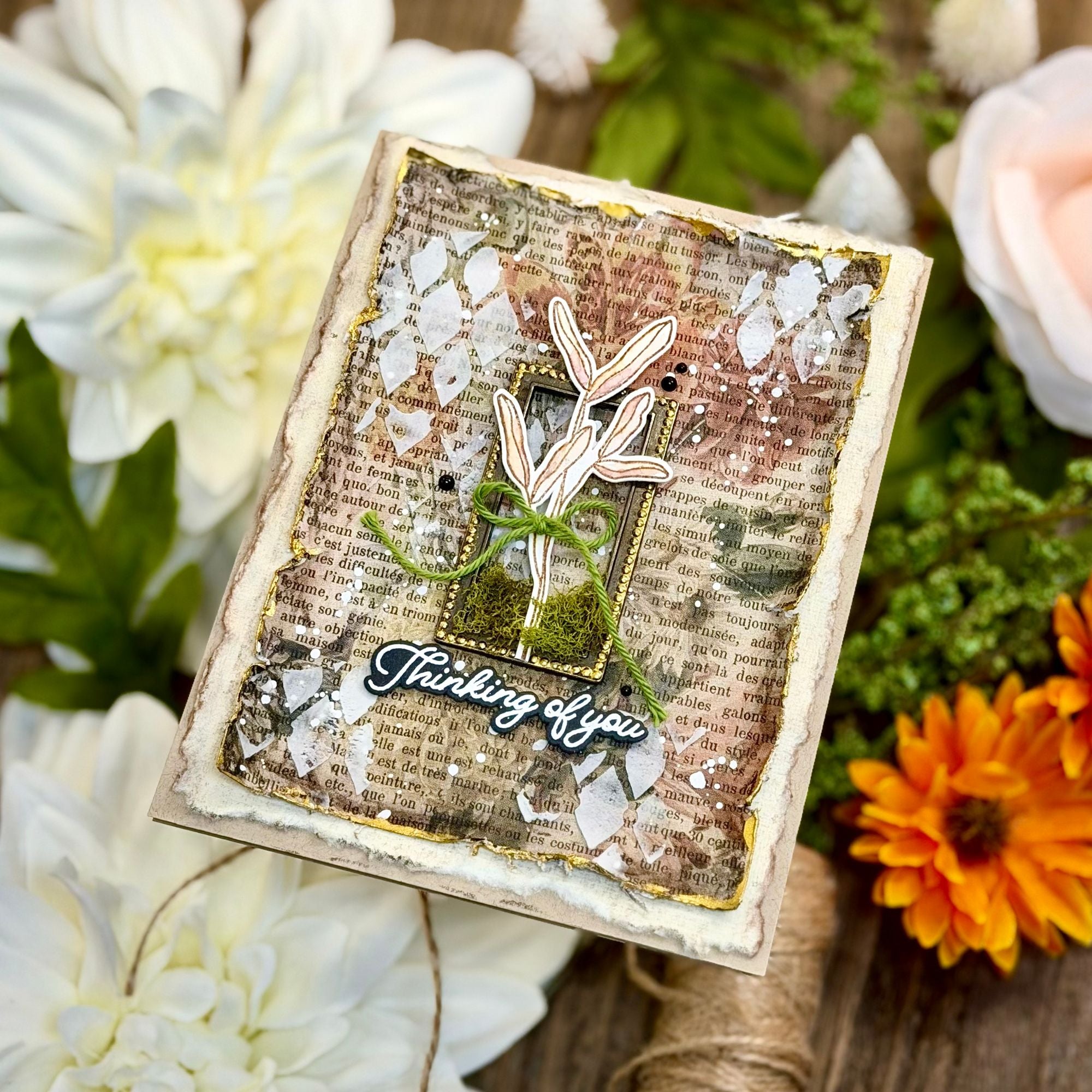 Simon Says Stamp Long Stem Florals Wafer Dies 1591sdc Thinking of You Card Joe Sysavath