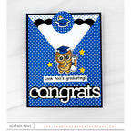 Simon Says Stamp Look Hoo's Graduating Wafer Dies 1649sdc Congrats Card Heather Ruwe