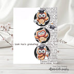 Simon Says Stamp Look Hoo's Graduating Wafer Dies 1649sdc Owl Graduation Card Michelle Langley